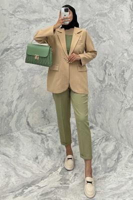 کت تک سه جیب دو دکمه لمه برجسته