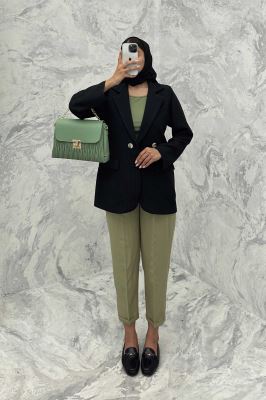 کت تک سه جیب دو دکمه لمه برجسته