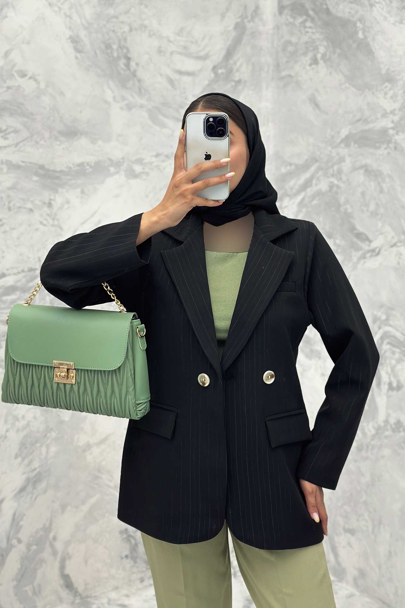 کت تک سه جیب دو دکمه لمه برجسته