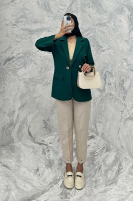 کت تک سه جیب دو دکمه لمه برجسته