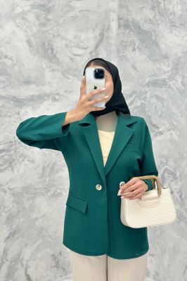 کت تک سه جیب دو دکمه لمه برجسته