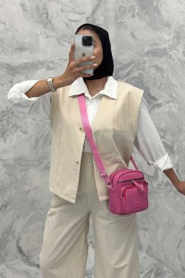 ست ژیله و شلوار تک جیب لینن کاترین