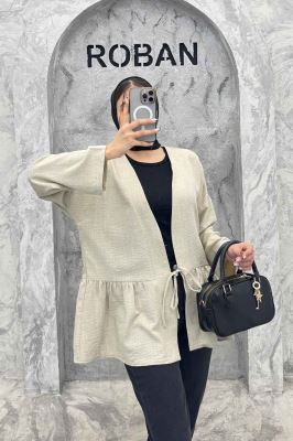 مانتو چین دار تک بند شانتون