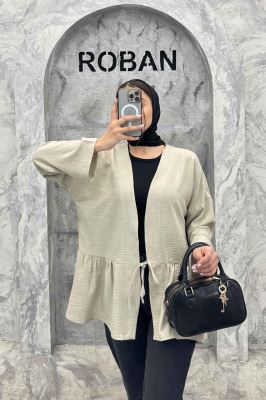 مانتو چین دار تک بند شانتون