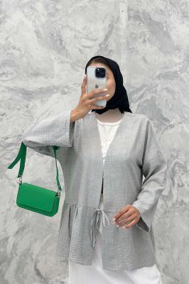 مانتو چین دار تک بند شانتون