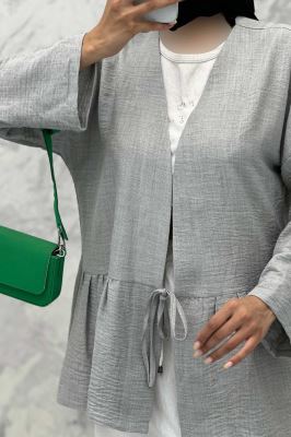 مانتو چین دار تک بند شانتون