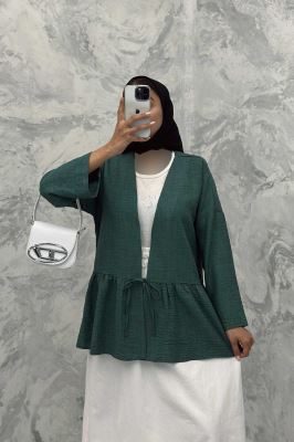 مانتو چین دار تک بند شانتون