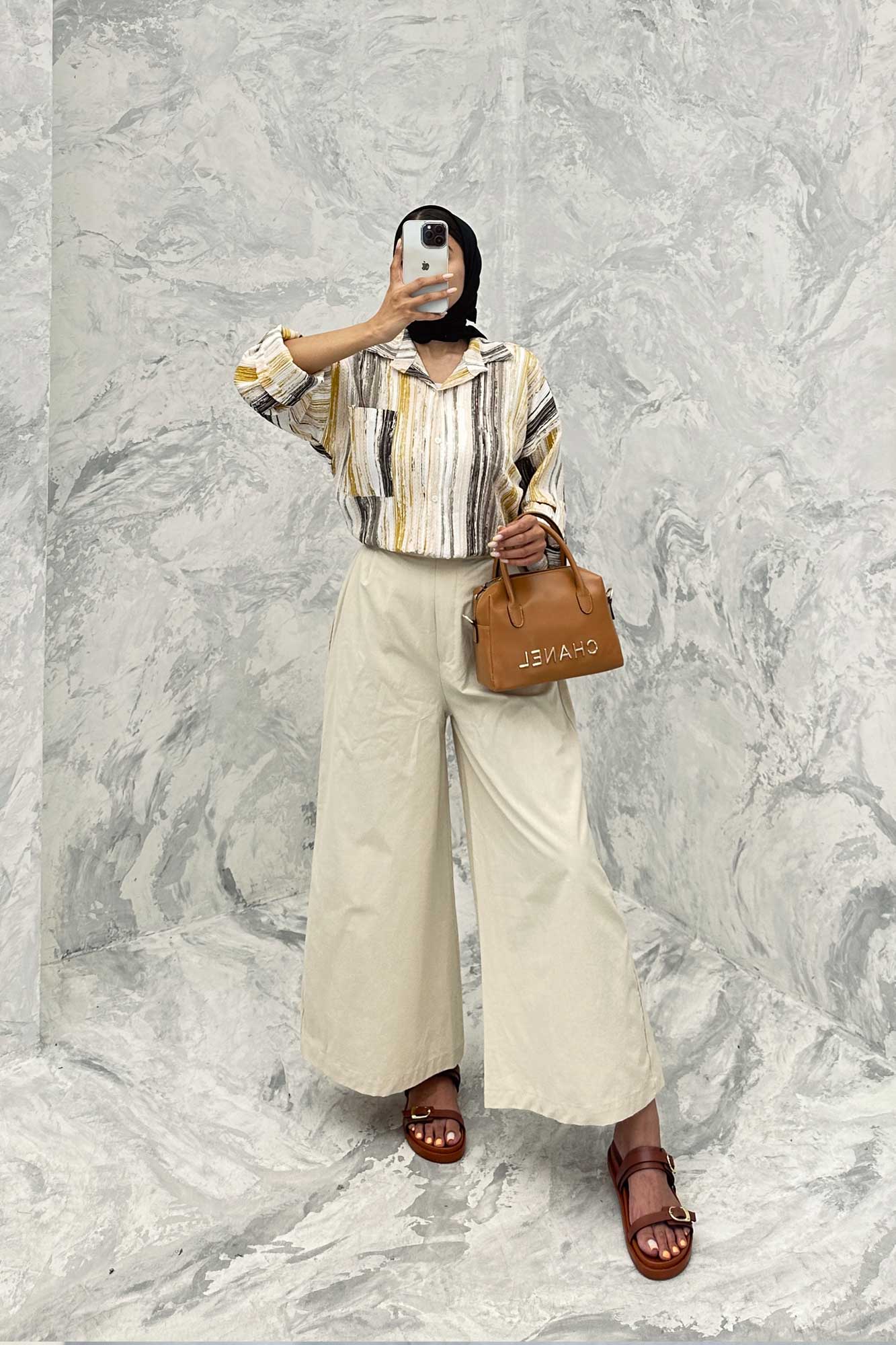 مانتو تک جیب آستین پاگن کراش چاپی