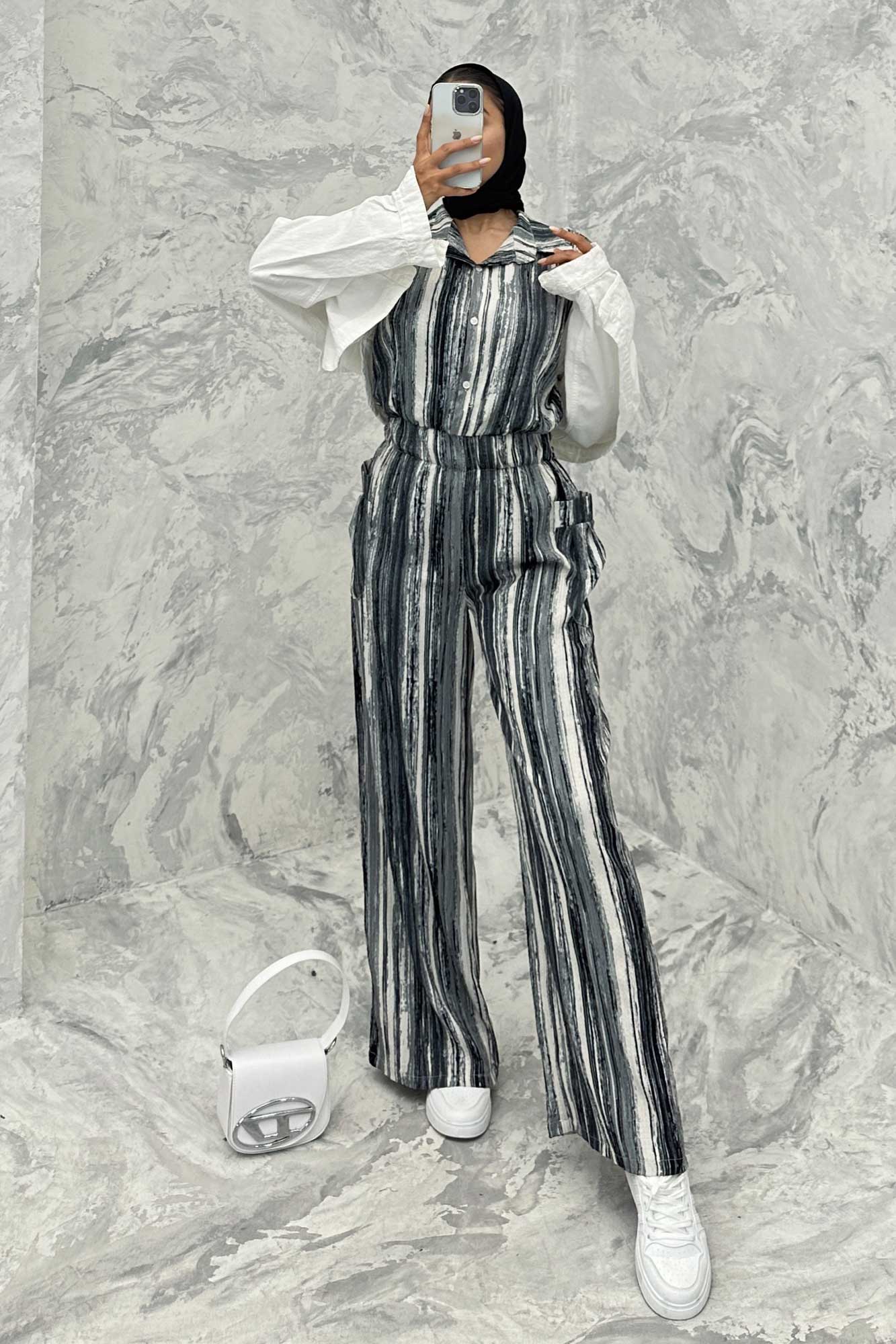 اورال کمرکش دکمه ای کراش چاپی