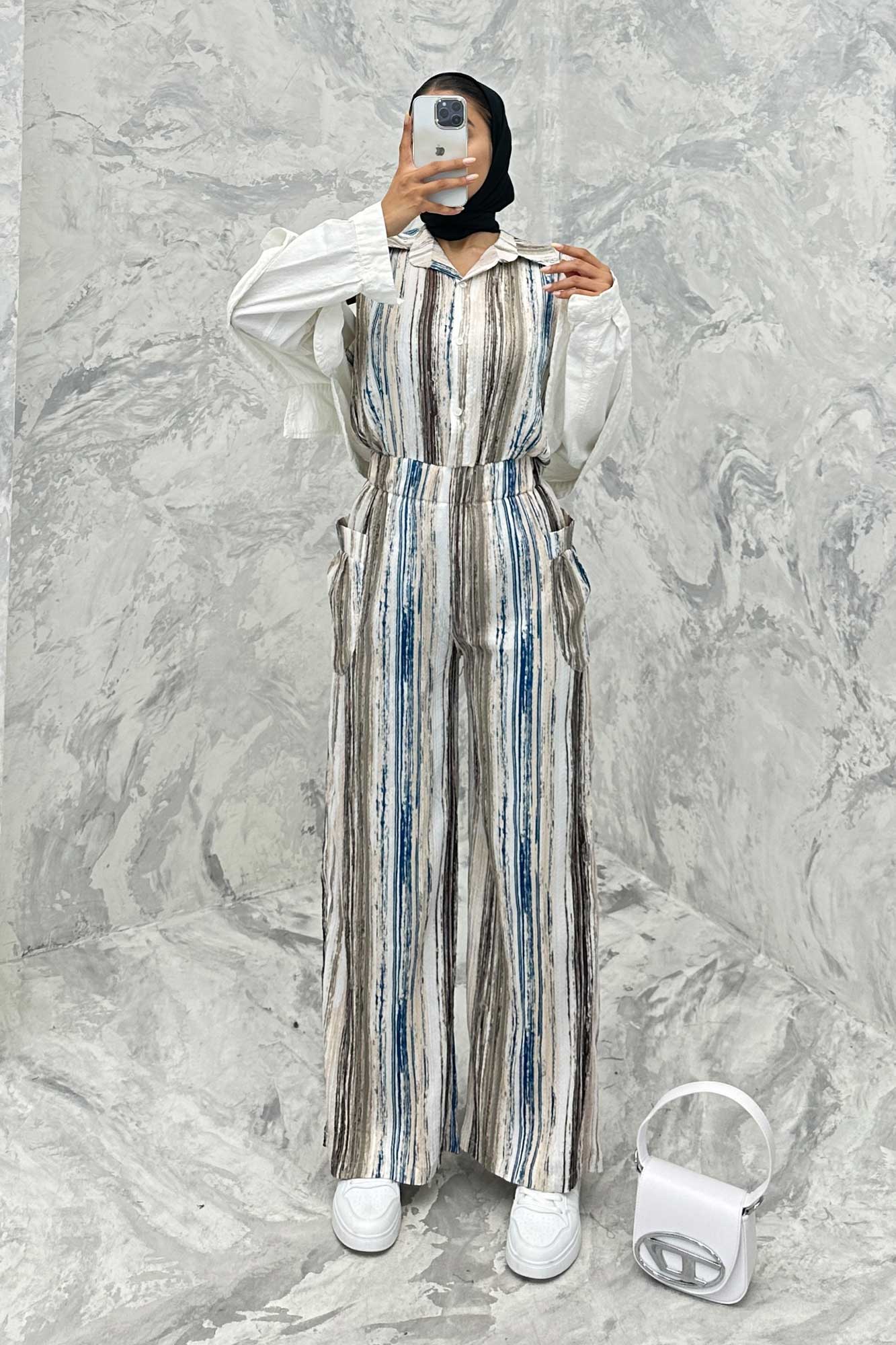 اورال کمرکش دکمه ای کراش چاپی