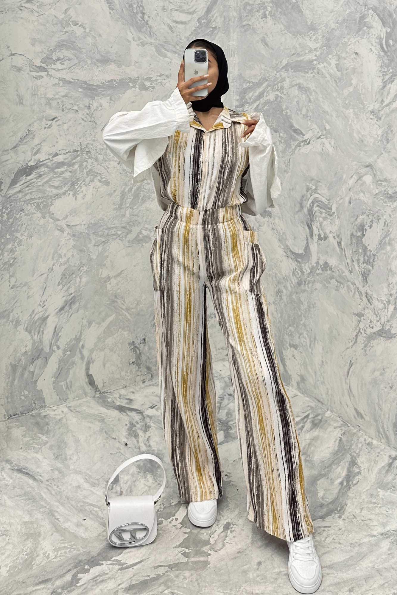 اورال کمرکش دکمه ای کراش چاپی