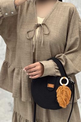 ست مانتو و دامن پله ای چیندار شانتون هلن