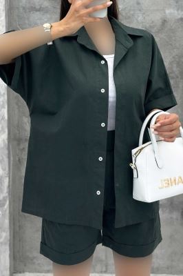 ست شومیز و شلوارک لینن ریموند