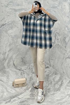 شومیز چهارخانه ساده