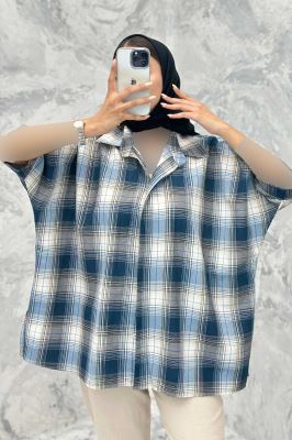 شومیز چهارخانه ساده