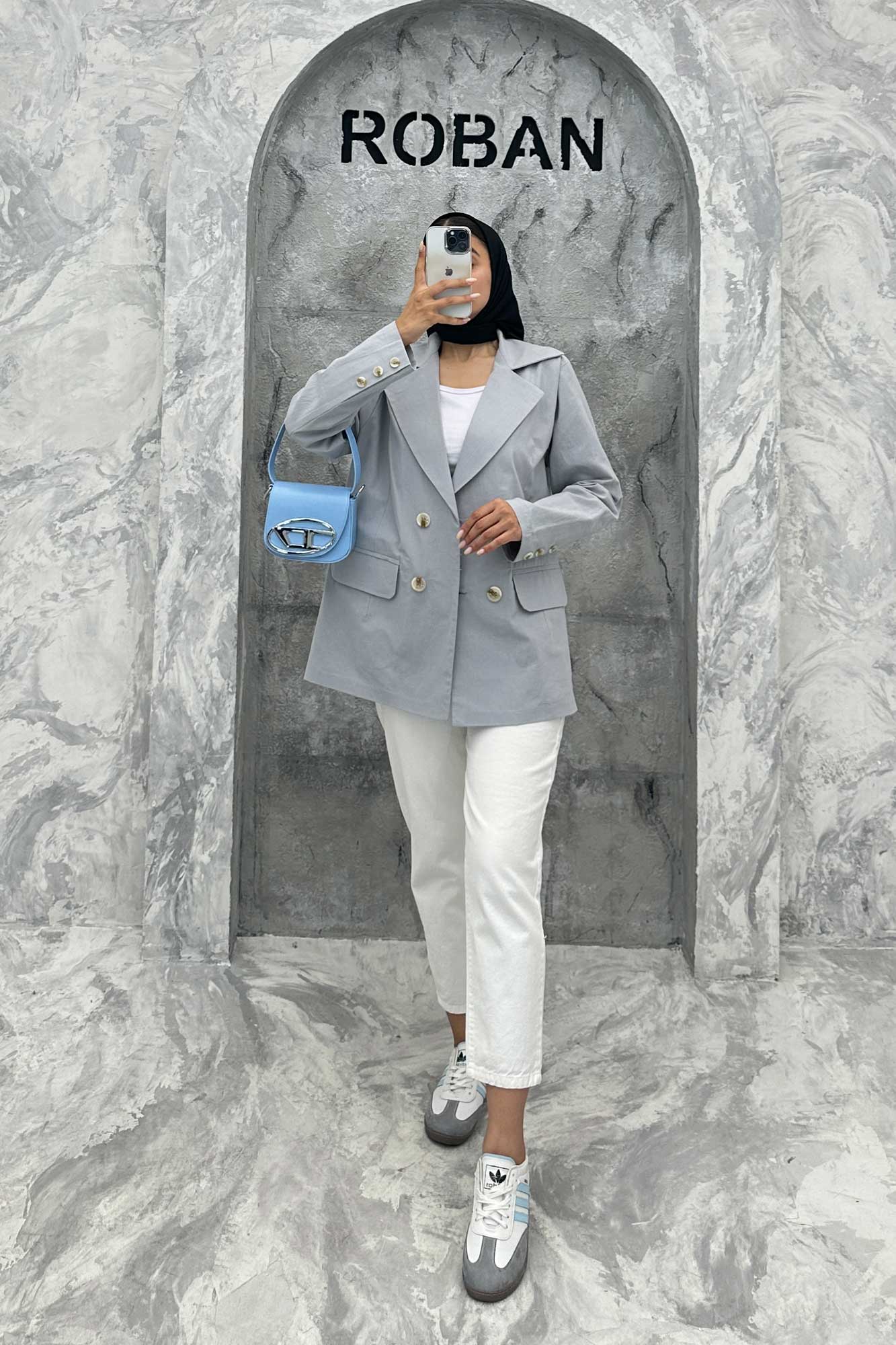 مانتو کتی چهار دکمه لینن ربکا