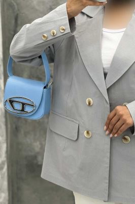 مانتو کتی چهار دکمه لینن ربکا