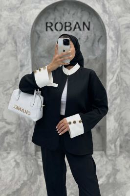 ست کت و شلوار مازراتی یقه سه سانت جواهر