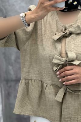 مانتو عروسکی سه بند پهن شانتون