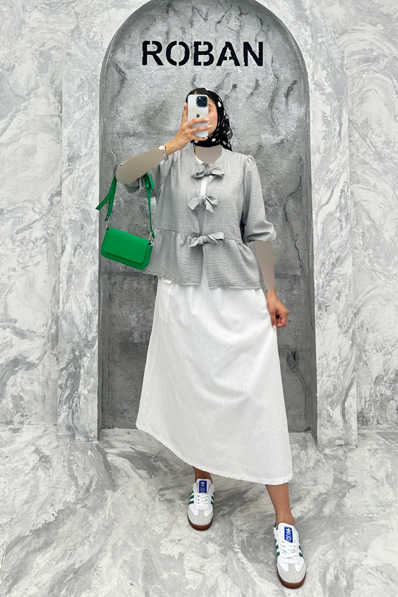 مانتو عروسکی سه بند پهن شانتون