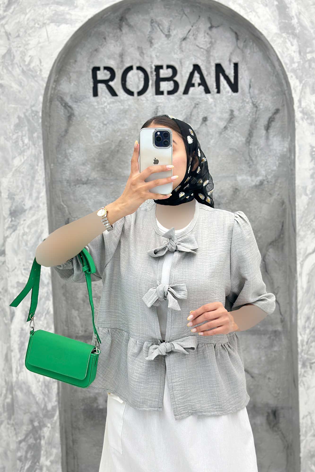 مانتو عروسکی سه بند پهن شانتون