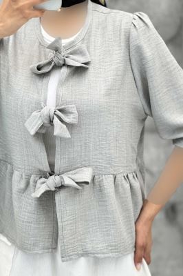 مانتو عروسکی سه بند پهن شانتون