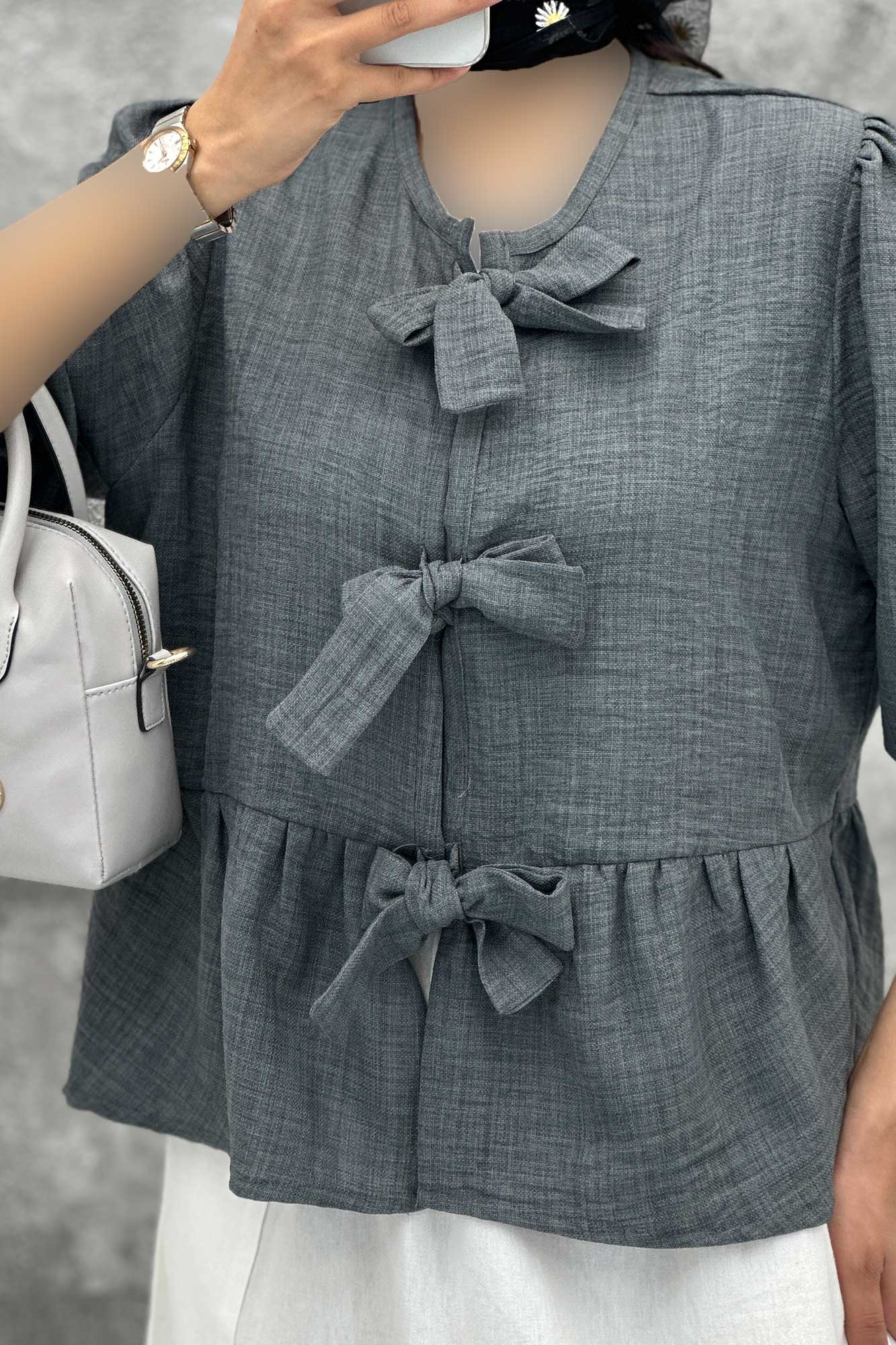 مانتو عروسکی سه بند پهن شانتون