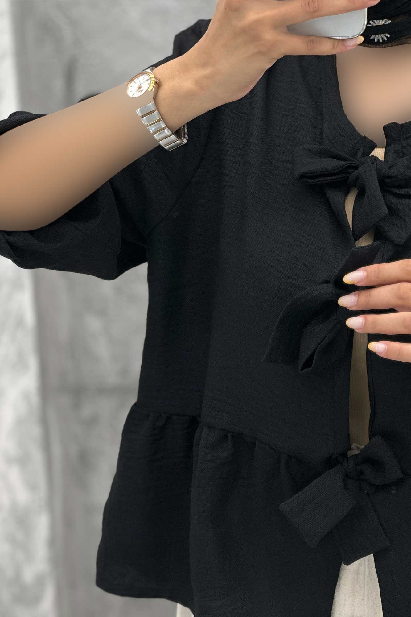 مانتو عروسکی سه بند پهن شانتون