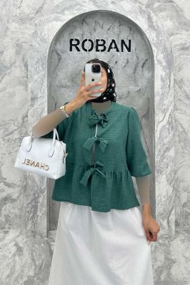 مانتو عروسکی سه بند پهن شانتون