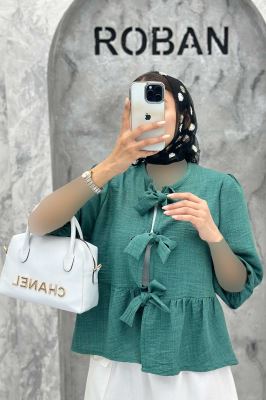 مانتو عروسکی سه بند پهن شانتون