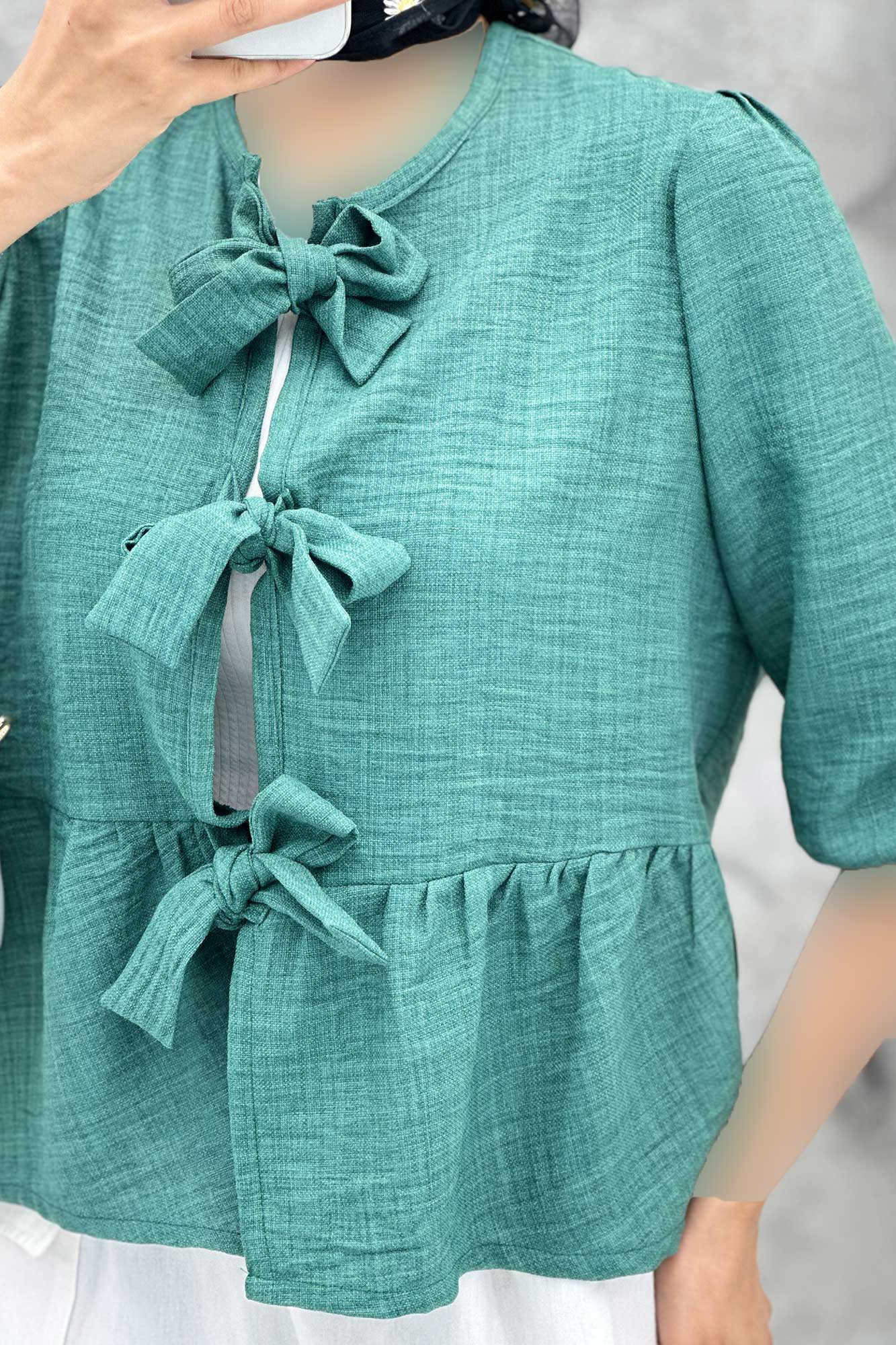 مانتو عروسکی سه بند پهن شانتون