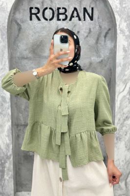 مانتو عروسکی سه بند پهن شانتون