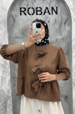 مانتو عروسکی سه بند پهن شانتون