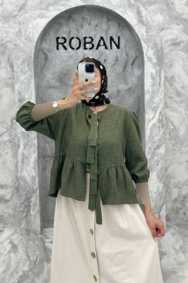 مانتو عروسکی سه بند پهن شانتون