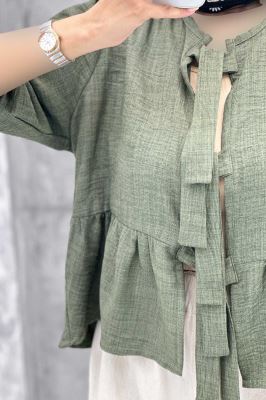 مانتو عروسکی سه بند پهن شانتون