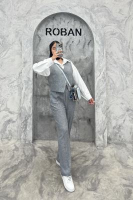 ست جلیقه و شلوار شانتون جیب فیلتو