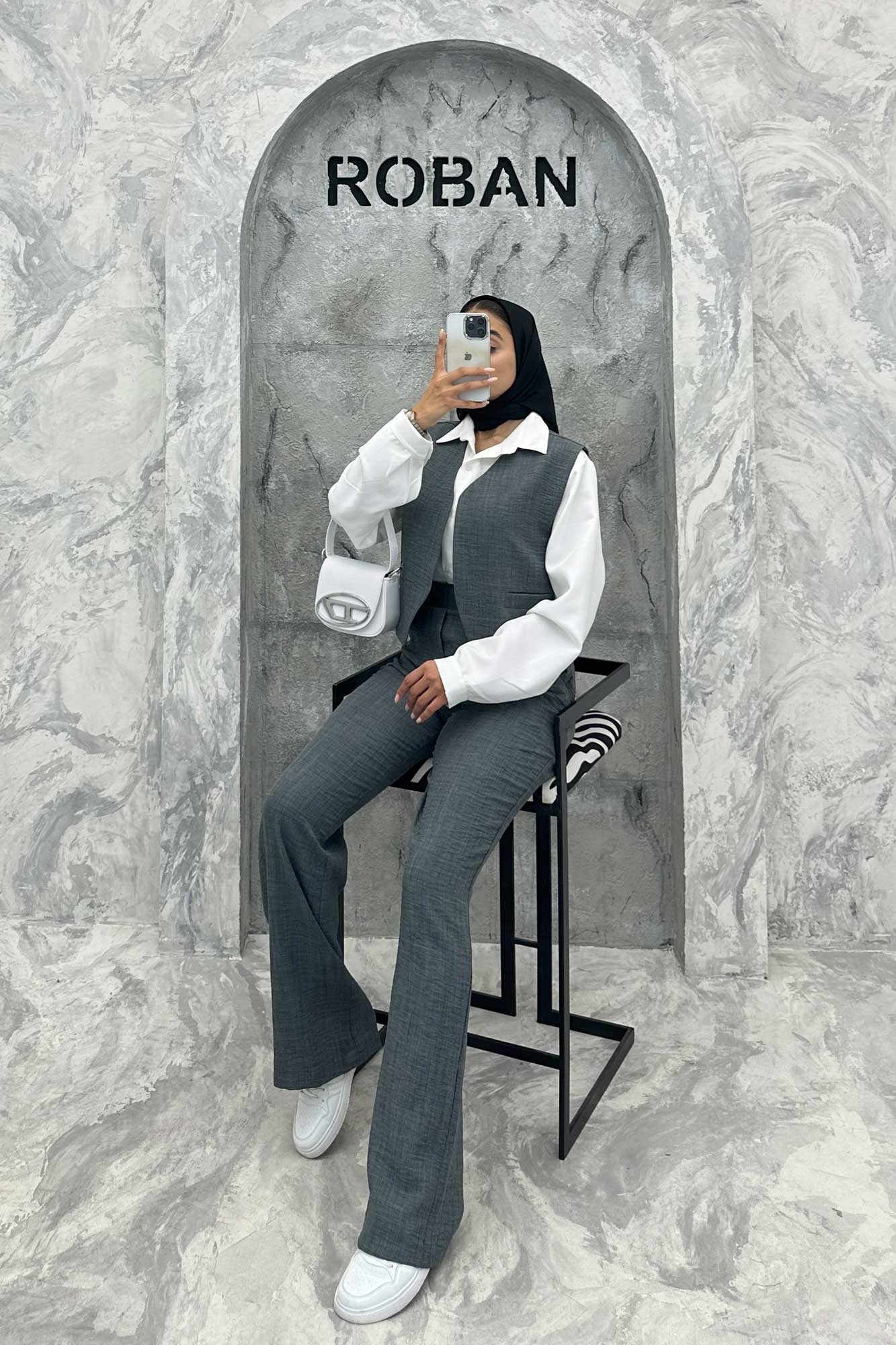 ست جلیقه و شلوار شانتون جیب فیلتو