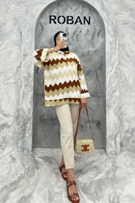 مانتو یقه سه سانت آستین بلند کراش جناقی