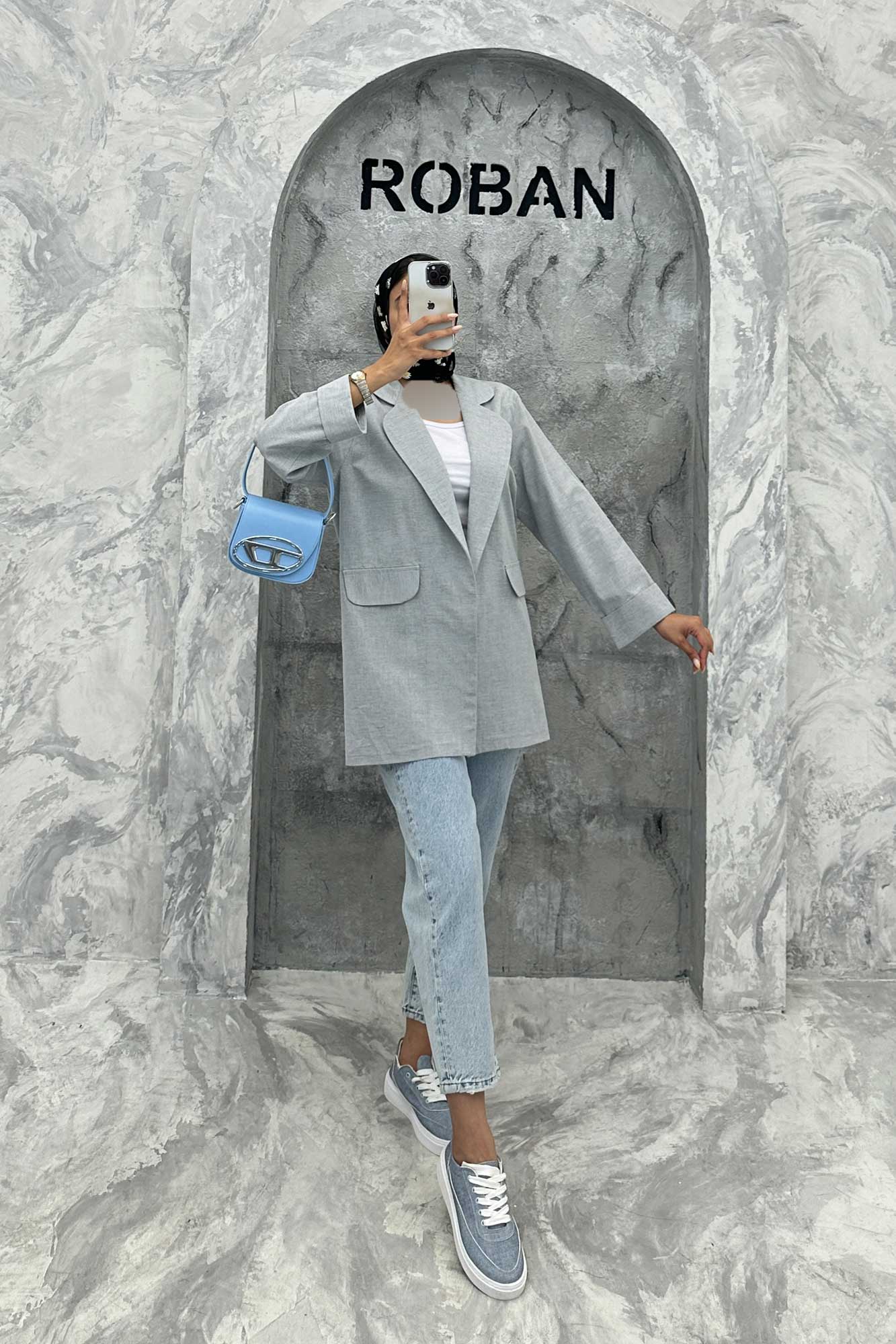 مانتو یقه ب ب لینن نچرال