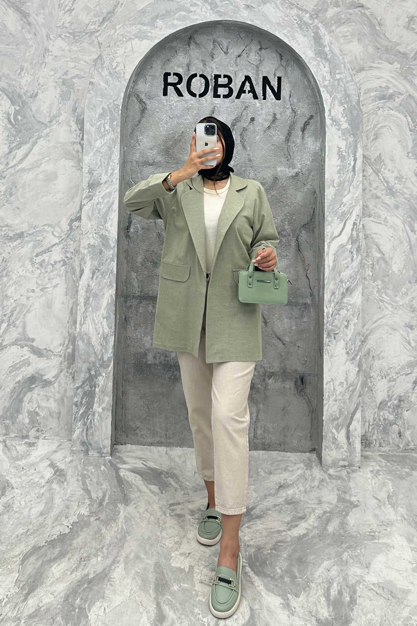 مانتو یقه ب ب لینن نچرال