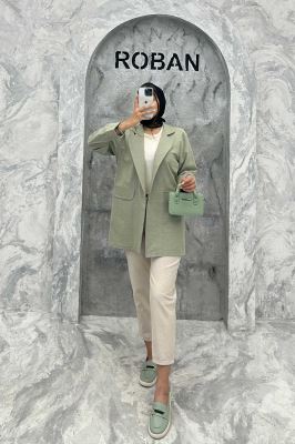 مانتو یقه ب ب لینن نچرال