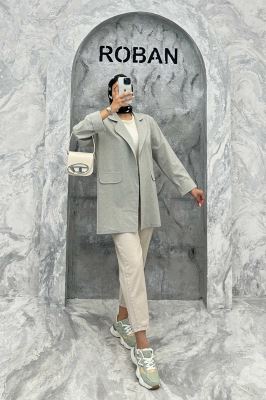 مانتو یقه ب ب لینن نچرال