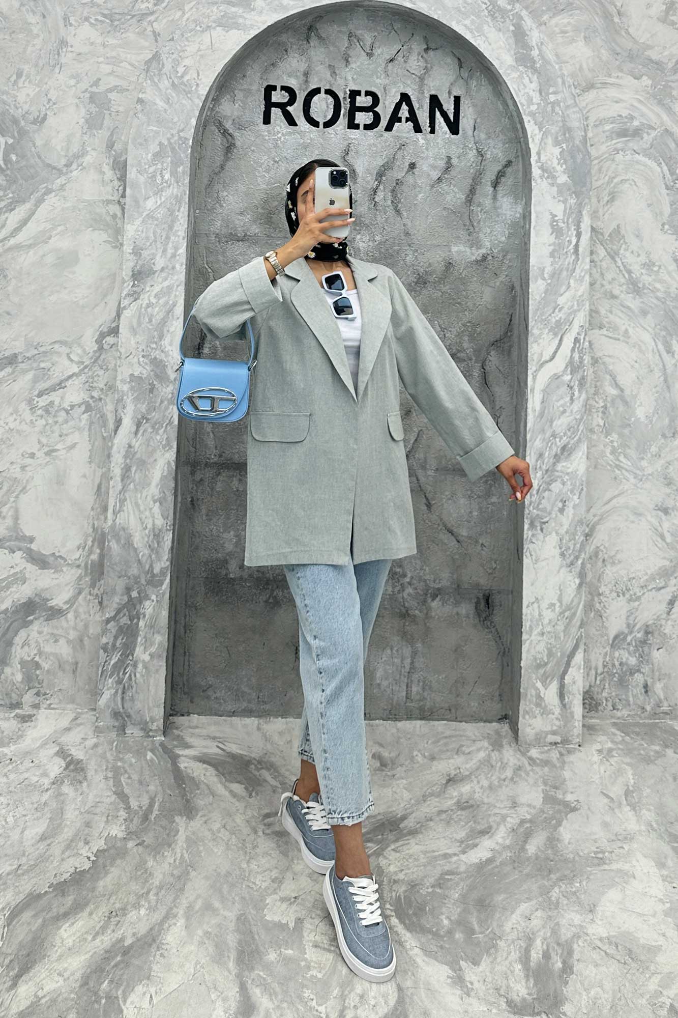 مانتو یقه ب ب لینن نچرال