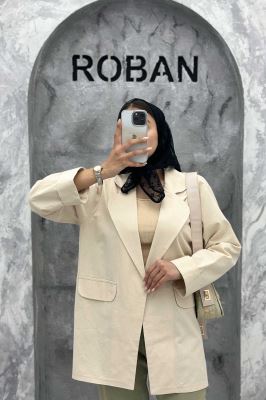 مانتو یقه ب ب لینن کتان