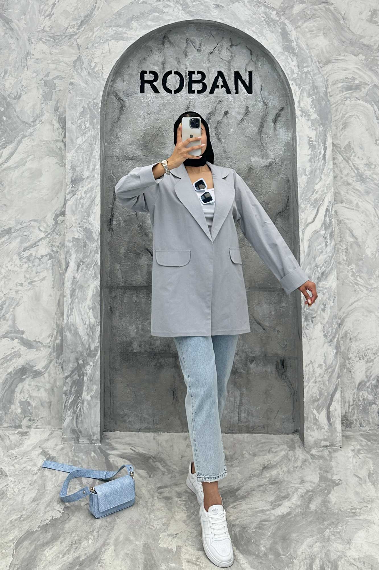 مانتو یقه ب ب لینن کتان