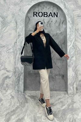 مانتو یقه ب ب لینن کتان