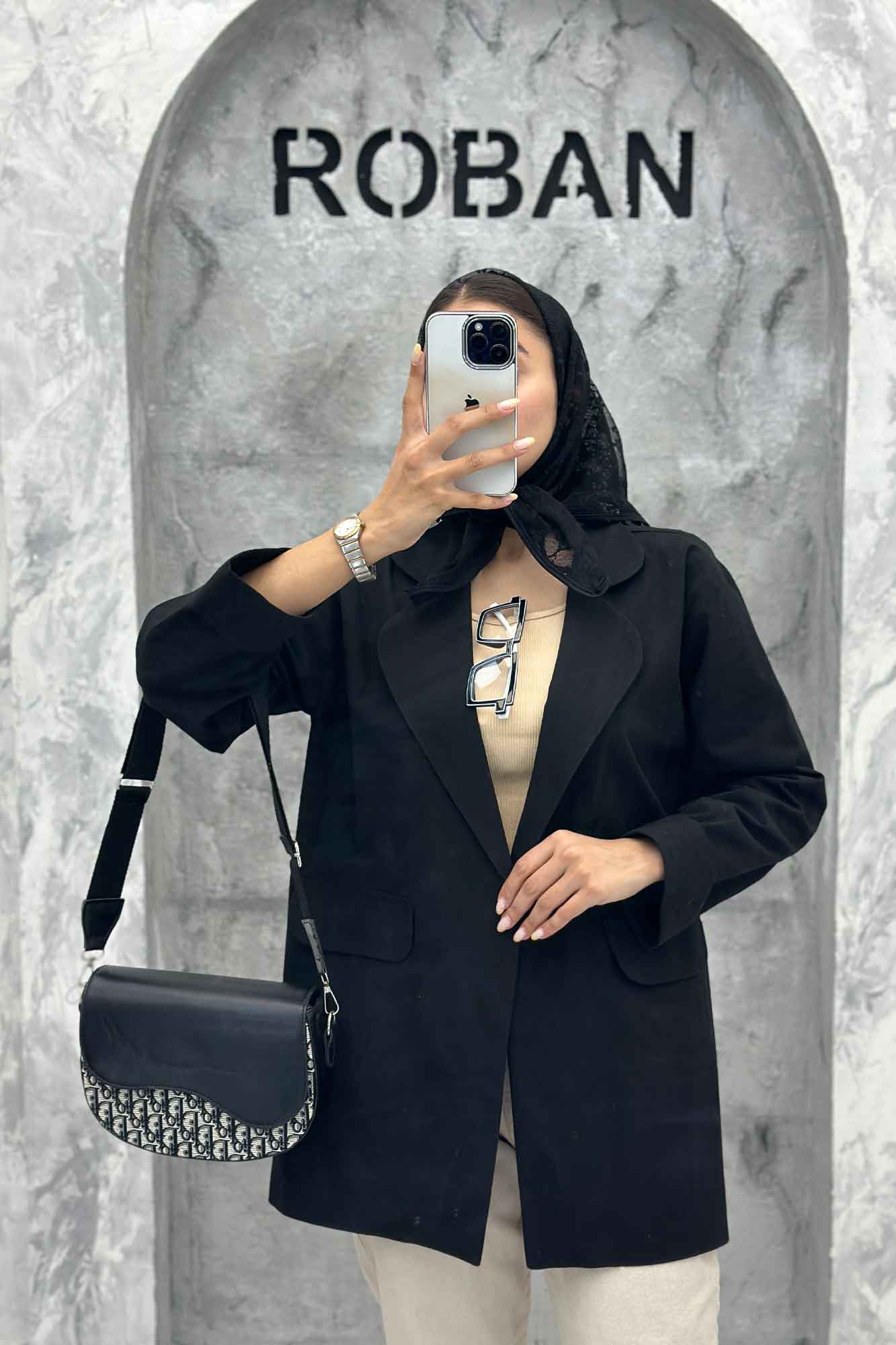 مانتو یقه ب ب لینن کتان