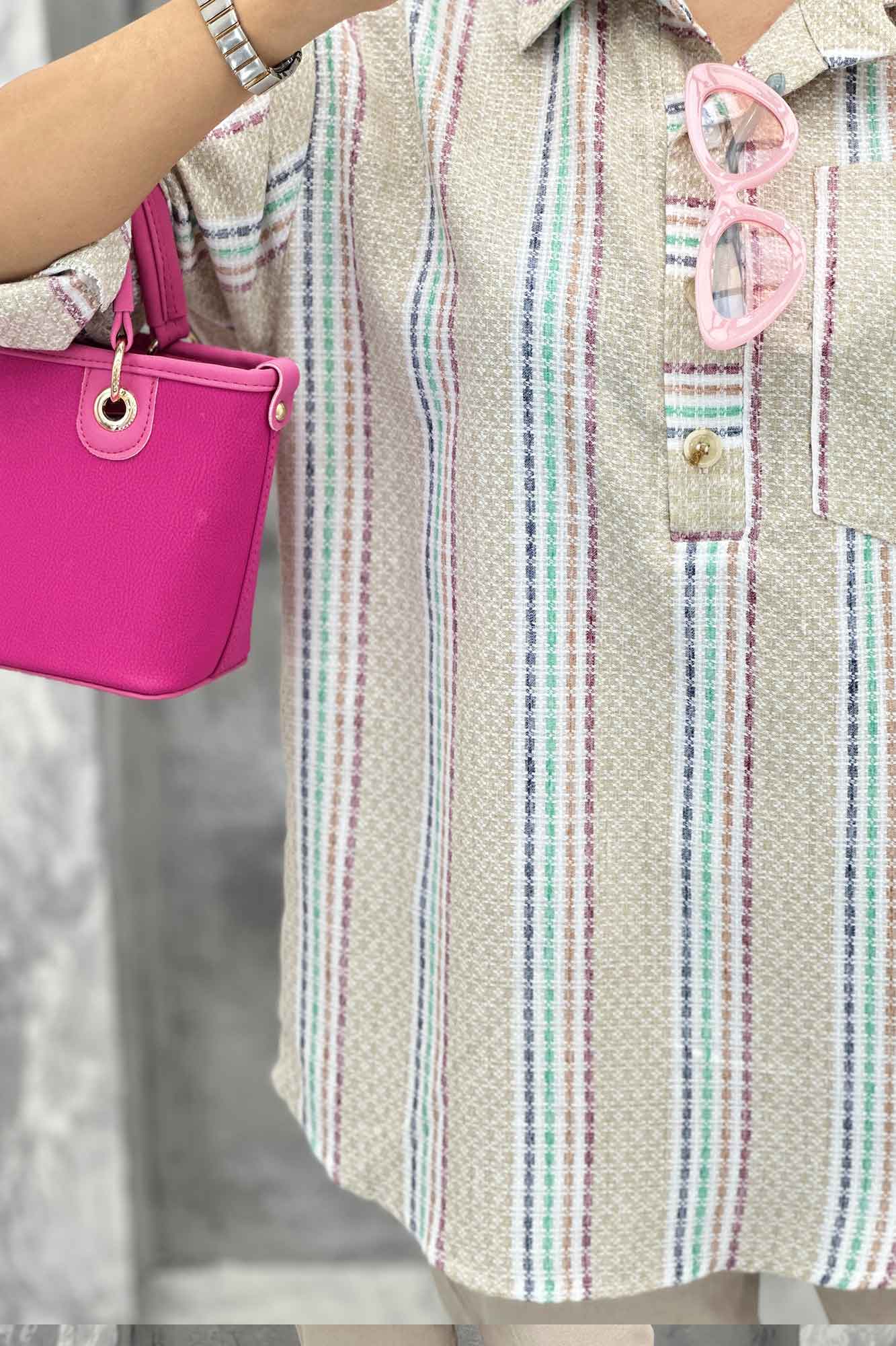 مانتو تک جیب آستین پاگن جودون