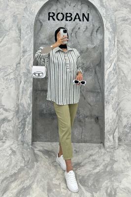 مانتو تک جیب آستین پاگن جودون