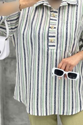 مانتو تک جیب آستین پاگن جودون